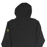 JACK WOLFSKIN Womens Black Outdoor Jacket UK 10 Polyester Blend Zip Hooded