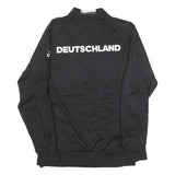 ADIDAS Womens Black Deutschland Track Jacket S Polyester Blend Zip Sportswear