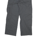 DICKIES Mens Relaxed Black Cargo Trousers W32 L30 Workwear Durable Zip Closure