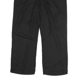 CALVIN KLEIN Womens Cotton Blend Black Regular Straight Trousers W32 L27 Smart
