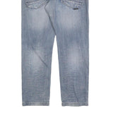 NEW CARGO Mens Cotton Blue Regular Straight Denim W34 L30 Button Closure Jeans