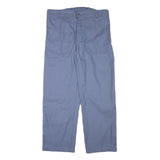 ASTRATEX Mens Blue Regular Straight Trousers W37 L31 Polyester Blend Zip Casual