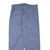 ASTRATEX Mens Blue Regular Straight Trousers W37 L31 Polyester Blend Zip Casual