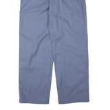 ASTRATEX Mens Blue Regular Straight Trousers W37 L31 Polyester Blend Zip Casual