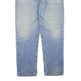 CARHARTT Mens Regular Fit Straight Blue Denim Jeans W42 L36 Zip Cotton Blend