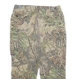 REDHEAD Mens Relaxed Cotton Blend Beige Camouflage Cargo Trousers W39 L30