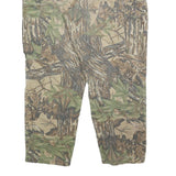 REDHEAD Mens Relaxed Cotton Blend Beige Camouflage Cargo Trousers W39 L30