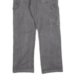 DICKIES Mens Cotton Blend Grey Workwear Regular Straight Leg Trousers W34 L30