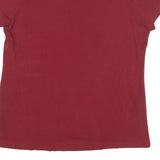 NAUTICA Womens Red Classic T-Shirt XL Short Sleeve V-Neck Cotton Blend