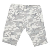 Mens Shorts Grey & White Camouflage Casual S W30 Button Fly Cotton Blend