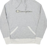 CHAMPION Womens Grey Pullover Hoodie S Cotton Blend