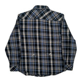 Dickies Checked Flannel Shirt - Medium Blue Cotton