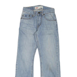 LEVI'S Womens Blue Regular Straight Denim Light W23 L25 Zip Jeans Casual