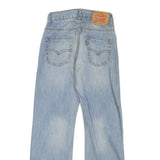 LEVI'S Womens Blue Regular Straight Denim Light W23 L25 Zip Jeans Casual