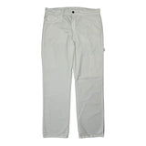 Dickies Carpenter Pants - 36W 34L White Polyester Blend