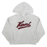 KARL KANI Womens Grey Hoodie M Kani Logo Pullover Cotton Blend Casual