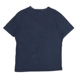 NAUTICA Mens Navy Blue Cotton T-Shirt M Short Sleeve Crew Neck Classic Fit