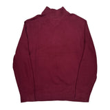 Tommy Hilfiger 1/4 Zip - XL Burgundy Cotton
