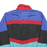 PENGUIN SPORT Mens Blue Red Black & Aqua Nylon Track Jacket M Lightweight Zip