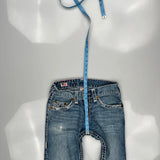 True Religion Contrast Stitch Jeans - 30W UK 8 Blue Denim