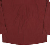 ZARA Womens Maroon Basic Long Sleeve V-Neck Top XS Lightweight