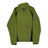 Harley Davidson Fleece Jacket - Small Green Polyester