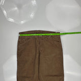 Dickies Carpenter Pants - 36W 30L Brown Cotton