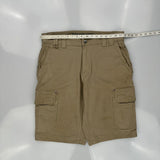 Flex Fire Hose Duluth Cargo Shorts - 36W 13L Khaki Cotton