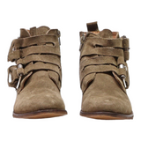 OXMOX Ankle Boots Brown Leather Womens UK 7