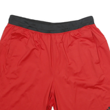 ADIDAS Mens Red Casual Shorts L W30 Polyester Blend Comfortable Fit