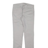 DICKIES Womens Slim Beige Cotton Blend Slim Leg Trousers W27 L31 Workwear Casual