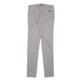 DICKIES Womens Slim Beige Cotton Blend Slim Leg Trousers W27 L31 Workwear Casual
