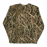 Mossy Oak Camo Long Sleeve T-Shirt - 2XL Green Cotton Blend