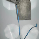 Unbranded Hip Hop Denim Shorts - 38W 12L Grey Cotton