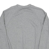 NIKE Mens Grey Cotton Blend Crew Neck Sweatshirt S Casual Sports Wear