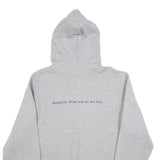 RUSSELL ATHLETIC Mens Grey Off Center Harbor Hooded Sweatshirt L Cotton Blend