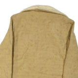 SWINGSTER Womens Beige Cream Shearling Jacket XL Cotton Blend Button Closure