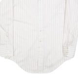 ARROW Mens White Shirt L Cotton Blend Classic Long Sleeve Button Collar