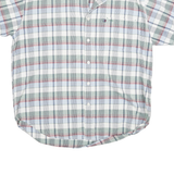 TOMMY HILFIGER Mens White Green Red Checked Shirt XL Casual Cotton Blend