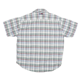 TOMMY HILFIGER Mens White Green Red Checked Shirt XL Casual Cotton Blend