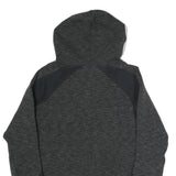 PUMA Womens Black & Charcoal Hooded Pullover Hoodie UK 8 Cotton Blend