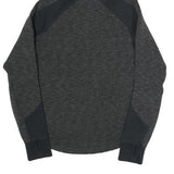 PUMA Womens Black & Charcoal Hooded Pullover Hoodie UK 8 Cotton Blend