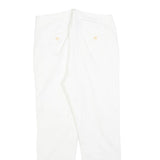 WEEKEND MAX MARA Womens Cotton Blend White Slim Skinny Trousers W28 L28 Stylish