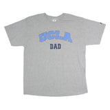RUSSELL ATHLETIC Mens Grey UCLA Dad Graphic T-Shirt XL Short Sleeve Crew Neck