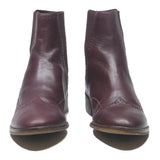 BOCAGE Womens Chelsea Boots Leather Burgundy UK 6 Elegant Stylish Comfort
