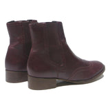 BOCAGE Womens Chelsea Boots Leather Burgundy UK 6 Elegant Stylish Comfort