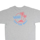 VANS Mens Grey Short Sleeve Crew Neck Graphic T-Shirt L Cotton Casual