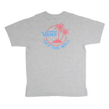 VANS Mens Grey Short Sleeve Crew Neck Graphic T-Shirt L Cotton Casual