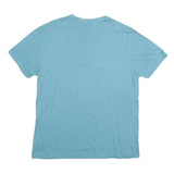 POLO RALPH LAUREN Mens Blue V-Neck T-Shirt S Cotton Classic Casual