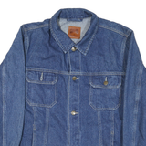 MARLBORO Mens Blue Denim Cotton Blend Button Jacket M Casual Classic Style